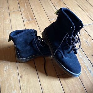 Vintage Black suede doc martens